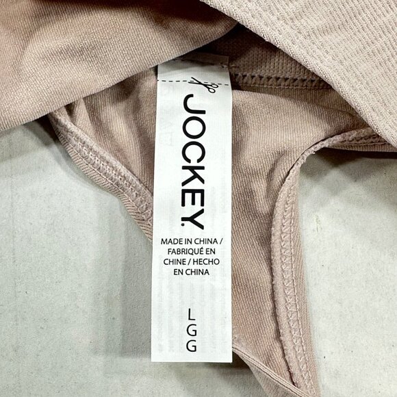 Jockey Women's Size Large Panty Thong Essentials Beige New With Tags - Picture 5 of 12